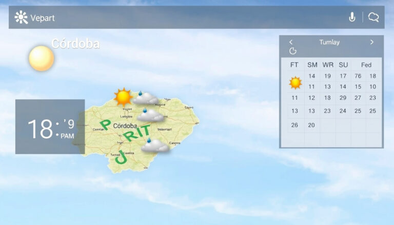 El tiempo en Córdoba AEMET: pronóstico por horas, 7 y 14 días
